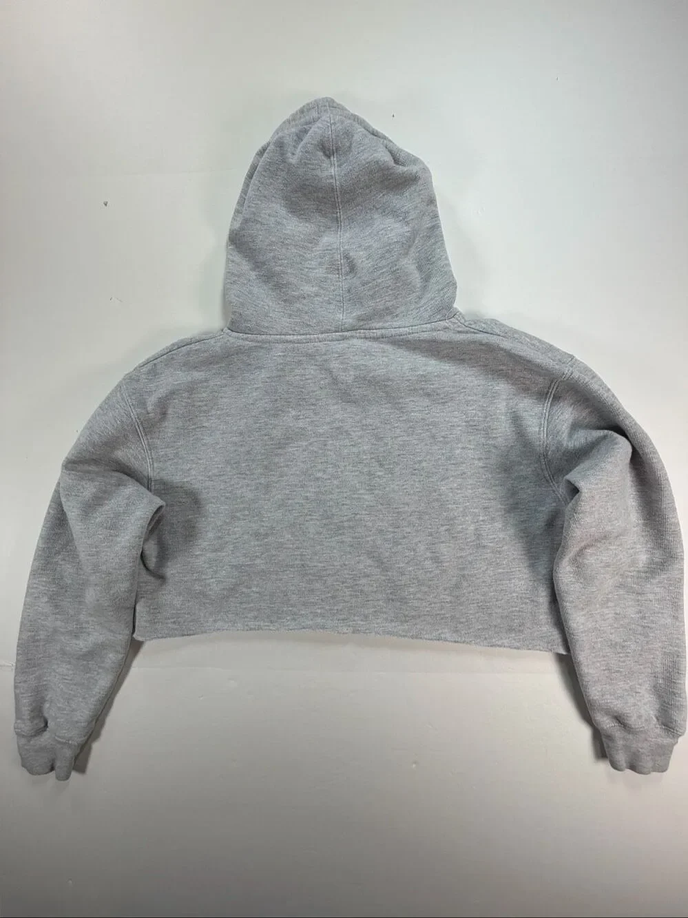 Adrenaline Youth Size XL Cropped Lacrosse Hoodie Gray Fleece Graphic Sweatshirt